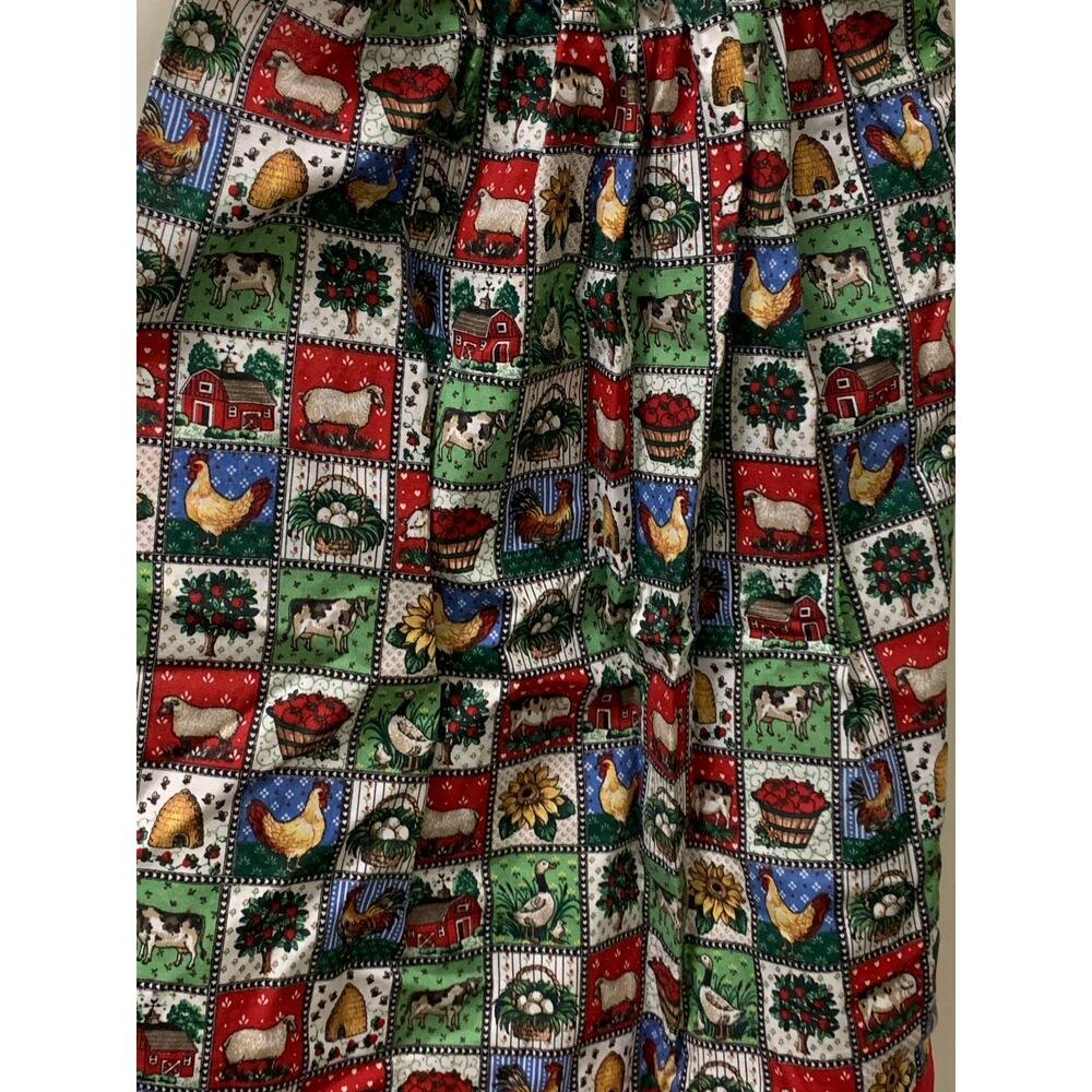 Handmade dress chickens bees farm Sz 4 M - Picture 3 of 10